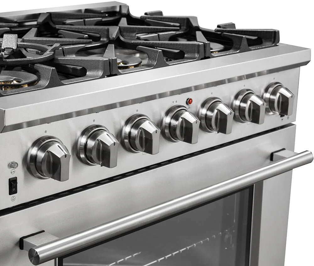 Forno, Capriasca 36 " Freestanding Gas Range, LED In Knobs FFSGS6260-36