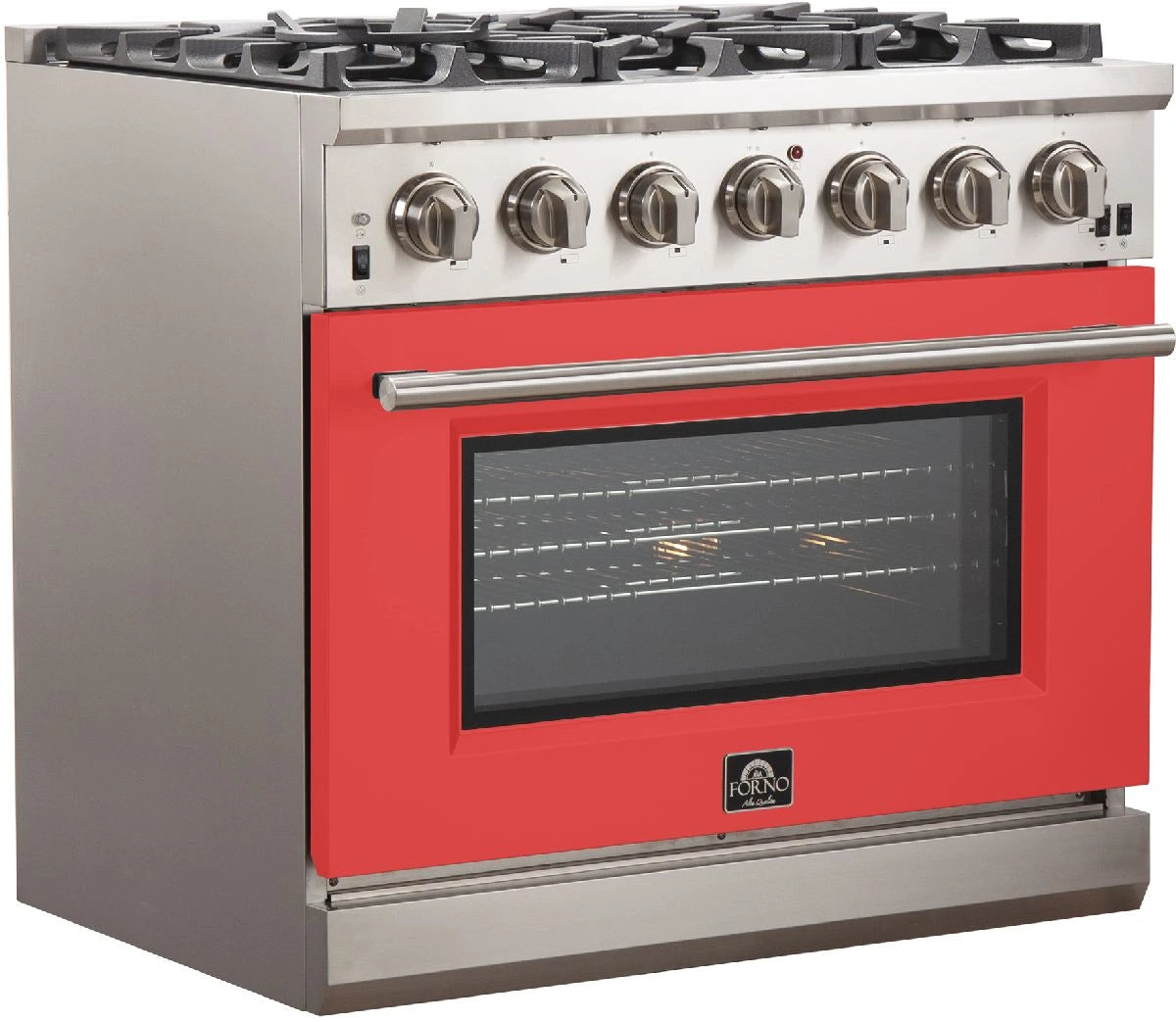 Forno, Capriasca 36 " Freestanding Gas Range, LED In Knobs FFSGS6260-36