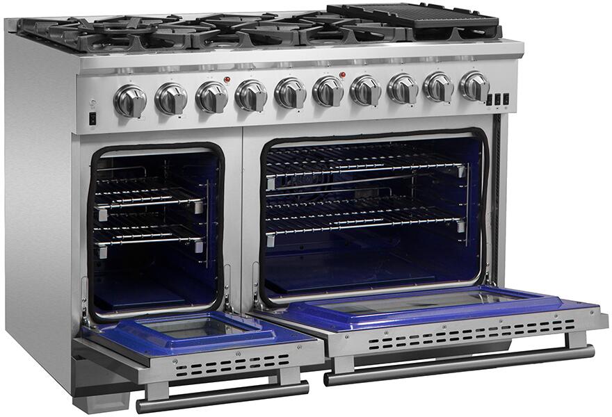 Forno, Capriasca 48 in Freestanding Gas Range, LED Knobs FFSGS6260-48