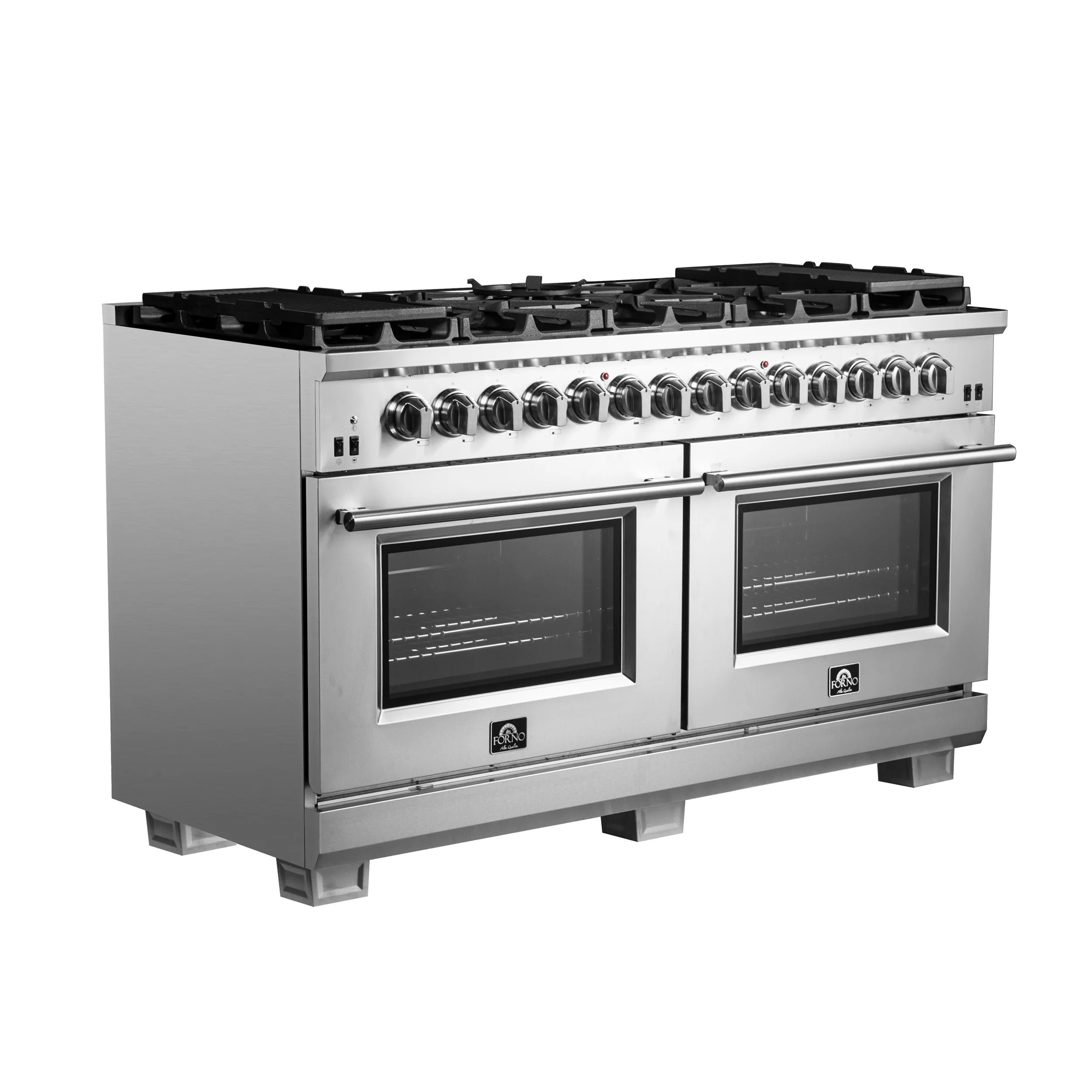 Forno, Capriasca 60' Freestanding Dual Fuel Range, LED Knobs FFSGS6187-60