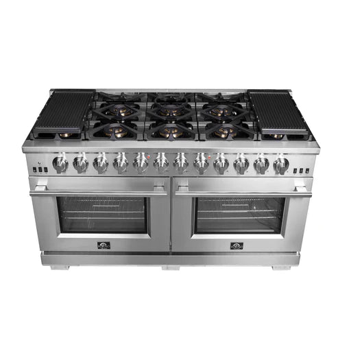 Forno, Capriasca 60' Freestanding Gas Range, LED Knobs FFSGS6260-60