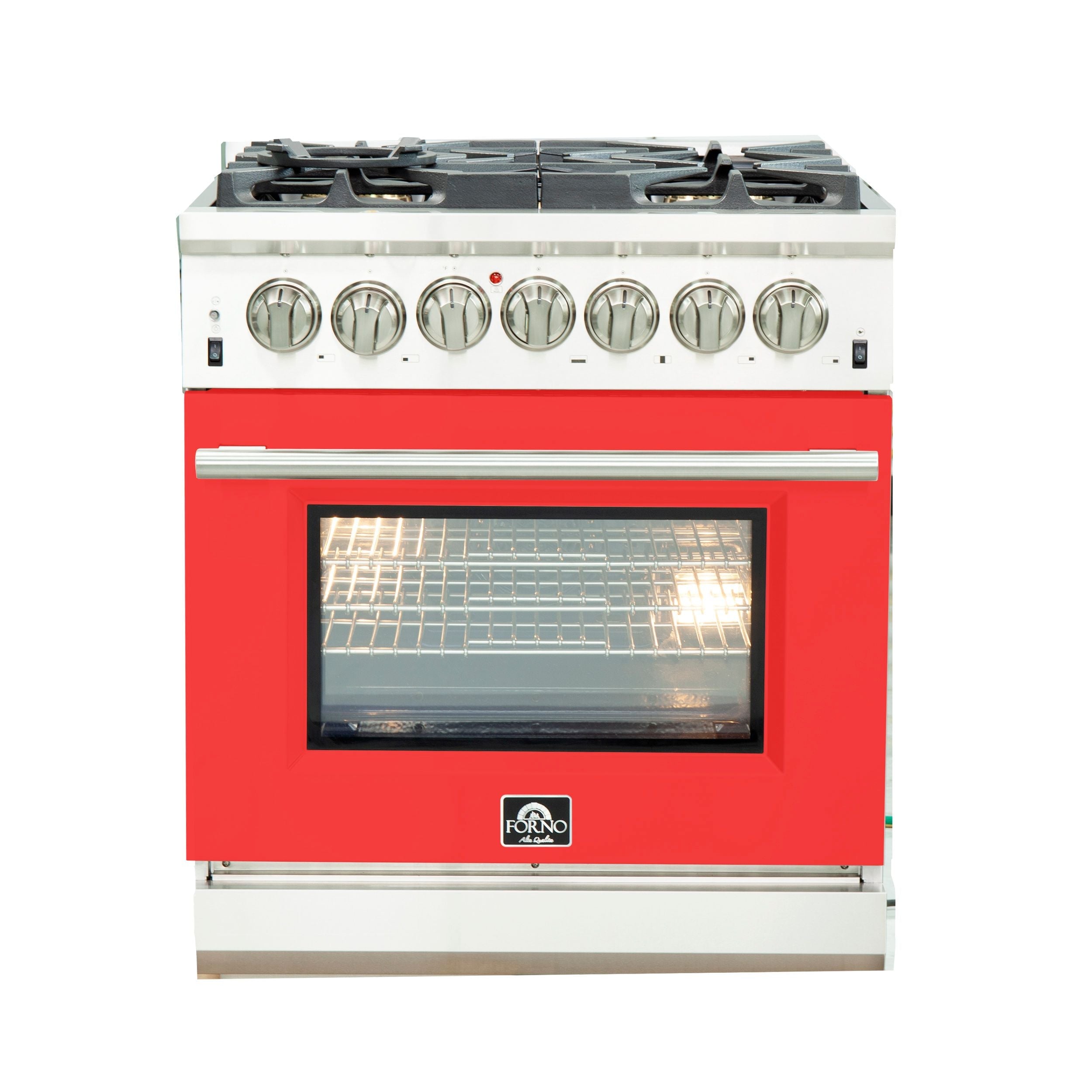 Forno, Capriasca 30″ Freestanding Dual Fuel Range, LED Knobs FFSGS6187-30