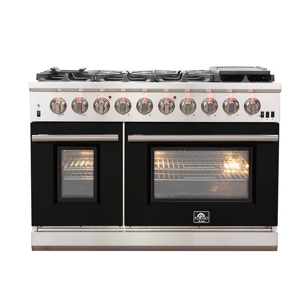 Forno, Capriasca 48 in Freestanding Gas Range, LED Knobs FFSGS6260-48