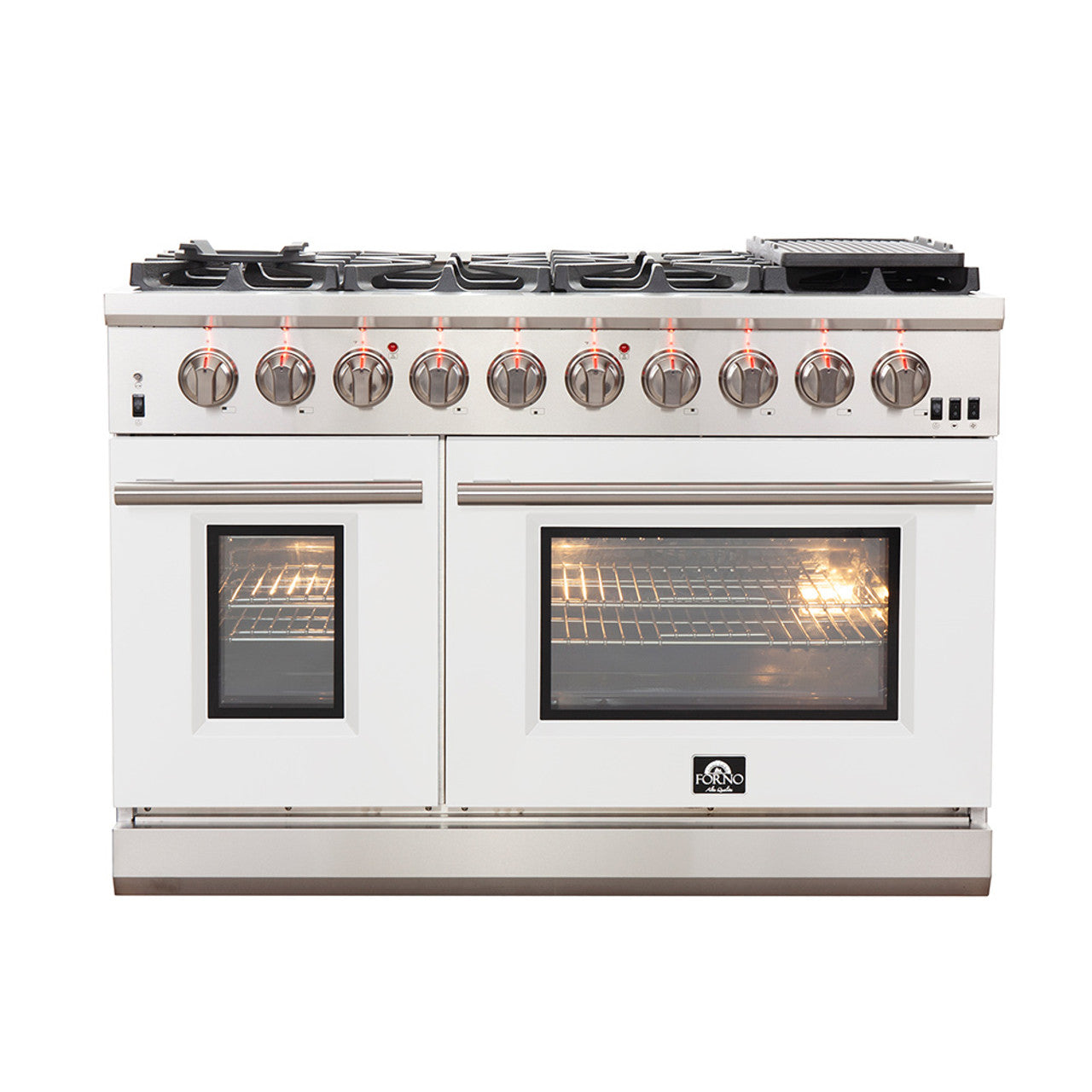 Forno, Capriasca 48 in Freestanding Gas Range, LED Knobs FFSGS6260-48