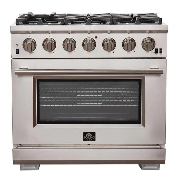 Forno, Capriasca 36 " Freestanding Gas Range, LED In Knobs FFSGS6260-36