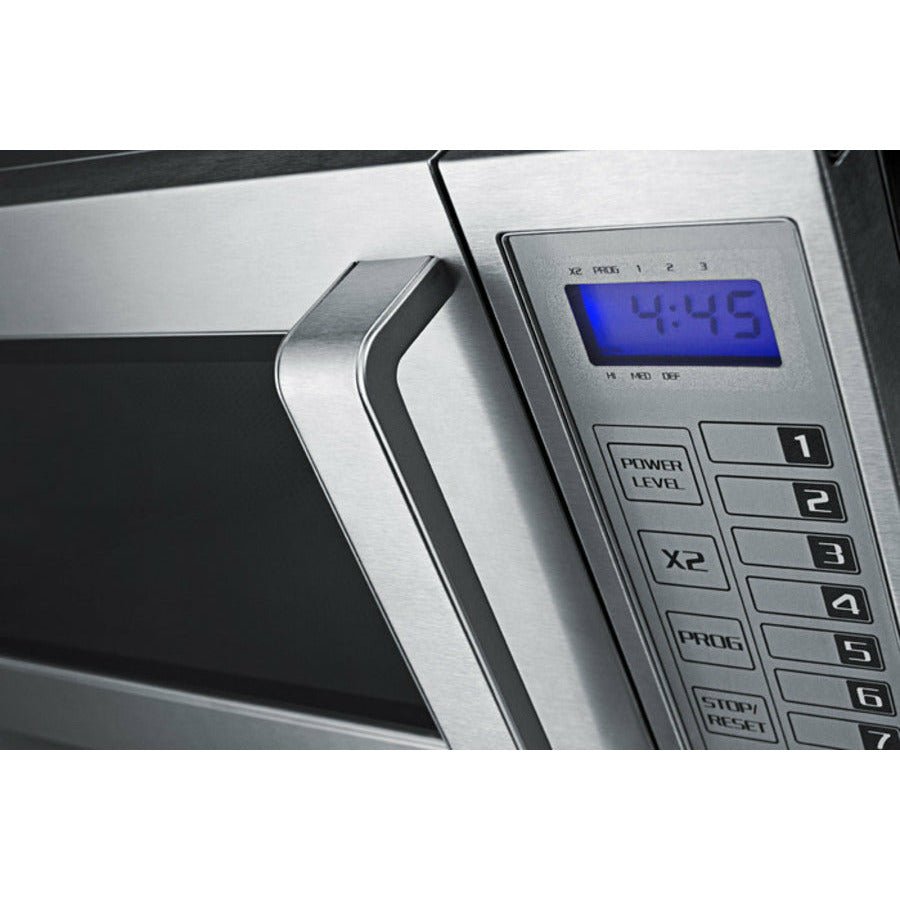 Summit 20" Microwave 0.9 cu. ft.with 1,000 Cooking Watts, Variable Power Levels, Digital Keypad and Stainless Steel Interior/Exterior - SCM1000SS