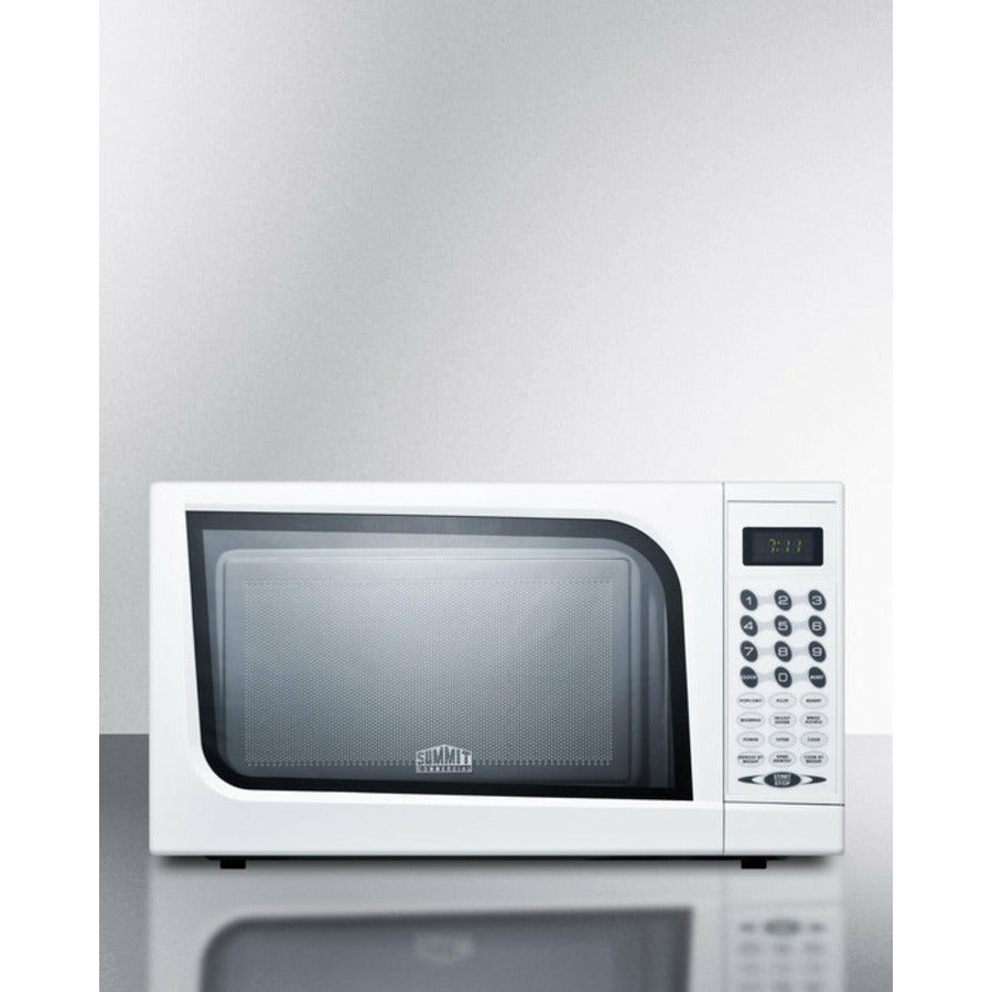 Summit 18" Compact Microwave with 800 Cooking Watts, Multiple Power Levels, One-Touch Auto Cook Menu - SM901WH