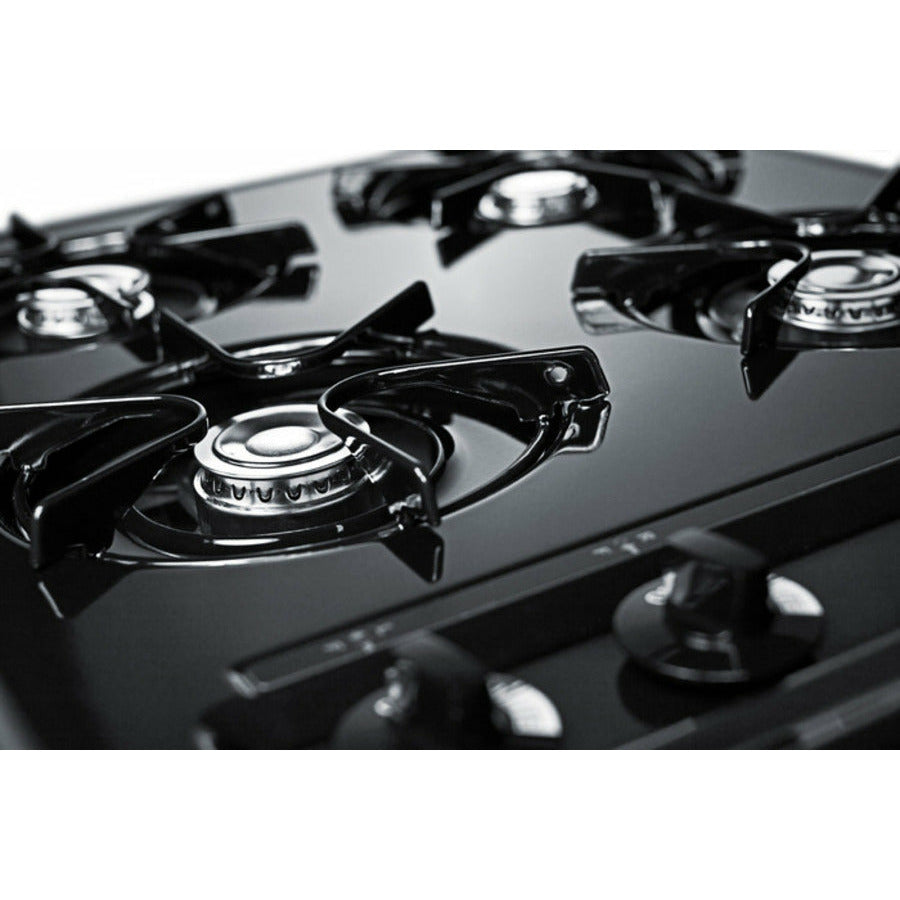 Summit 24" Wide 4-Burner Gas Cooktop with 4 Open Burners, 9,000 BTU Burners, Porcelain Enameled Steel Grates - TNL03